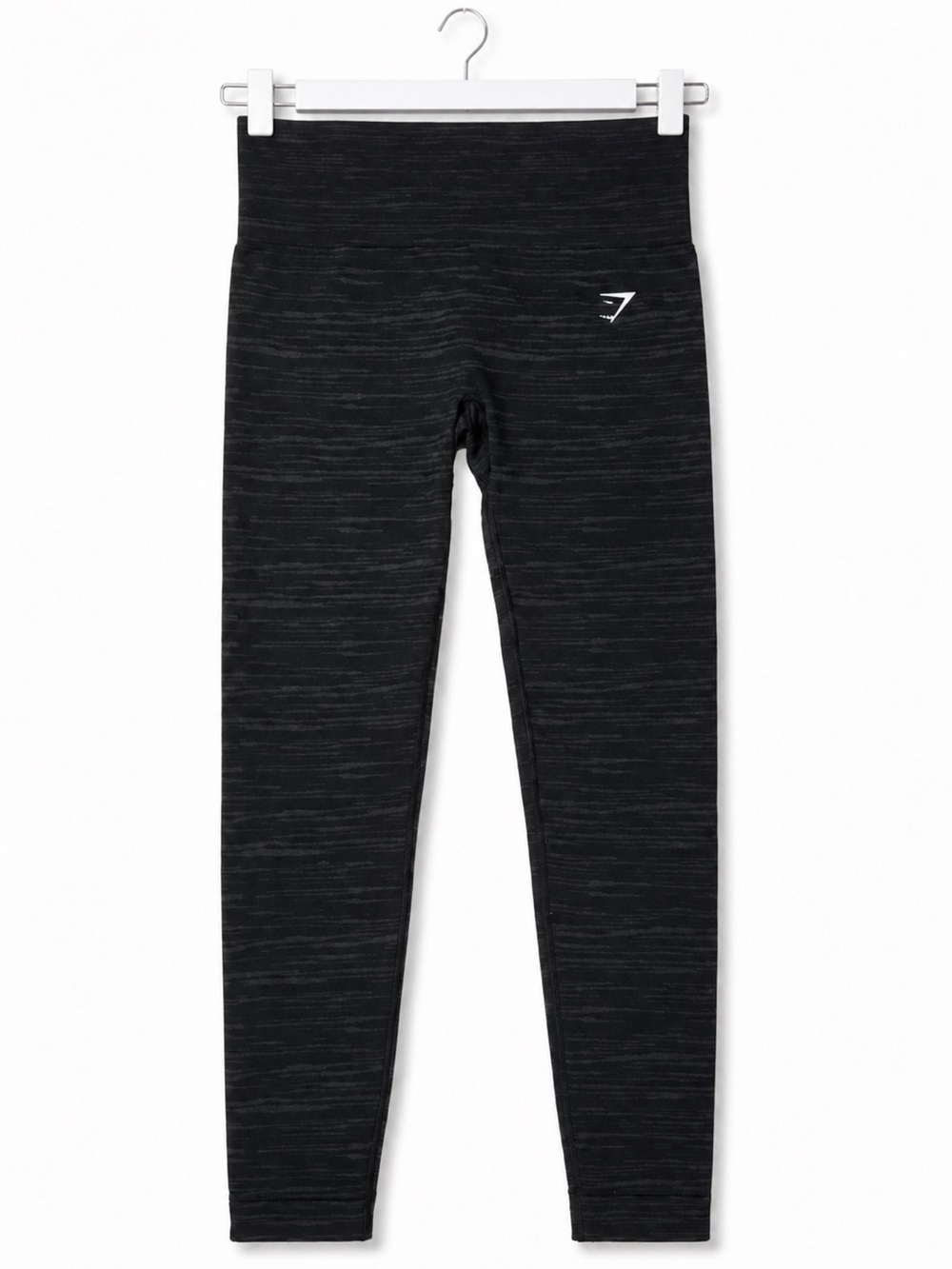 Gymshark Womens Gray Black Marl Seamless Leggings Size S Activewear Gym Yoga